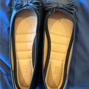 Me Too Black Bow Flats